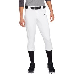 Nike Vapor Select 2 Women's White Softball Pants Swoosh Size Large NWT